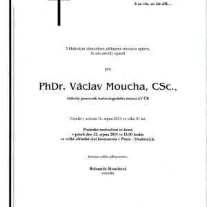 Zemřel PhDr. Václav Moucha, CSc.