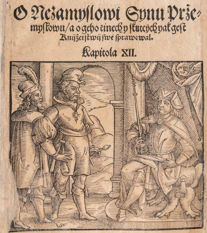 Kníže Nezamysl a jeho věrní v knize Diadochos (1602)